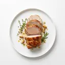 Schwein Nuss, gebraten ohne Fett (Ofen)