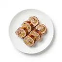 Schwein Roulade (Oberschale) gebraten ohne Fett (Pfanne)