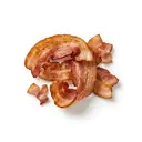 Schwein Schinkenspeck, Rohpökelware, geräuchert, gebraten ohne Fett (Pfanne)