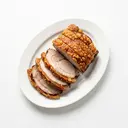 Schwein Schwartenbraten (Krustenbraten) gebraten, ohne Fett (Ofen)