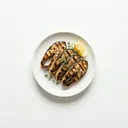 Seelachsschnitten gegrillt