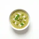 Stachelbeerkaltschale gebunden mit Stärke