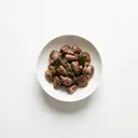 Suppenhuhn Innereien, geschmort ohne Fett