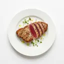 Thunfisch tiefgefroren, gebraten ohne Fett (Pfanne)