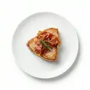 Thunfischsteak gebraten mit Schinken