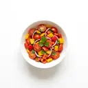 Tomaten-Paprikasalat mit Essigmarinade