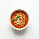 Tomatensuppe aus frischen Tomaten, Gemüsebrühe und Teigwaren eifrei
