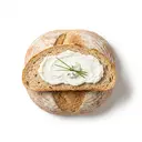 Weizenmischbrot mit Quark