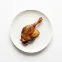 Wildente Schenkel, mit Haut, gebraten ohne Fett (Pfanne)