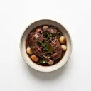 Wildkaninchen Fleisch, geschmort ohne Fett