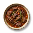 Ziege Fleisch, geschmort ohne Fett