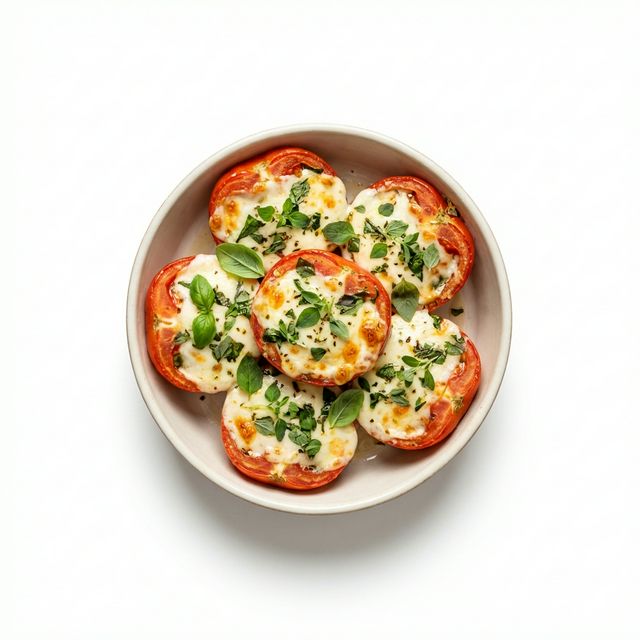 Tomaten mit Käse-Kräuterfüllung, gebacken