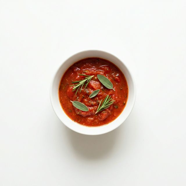 Tomatengemüse gedünstet, mit Rosmarin und Salbei