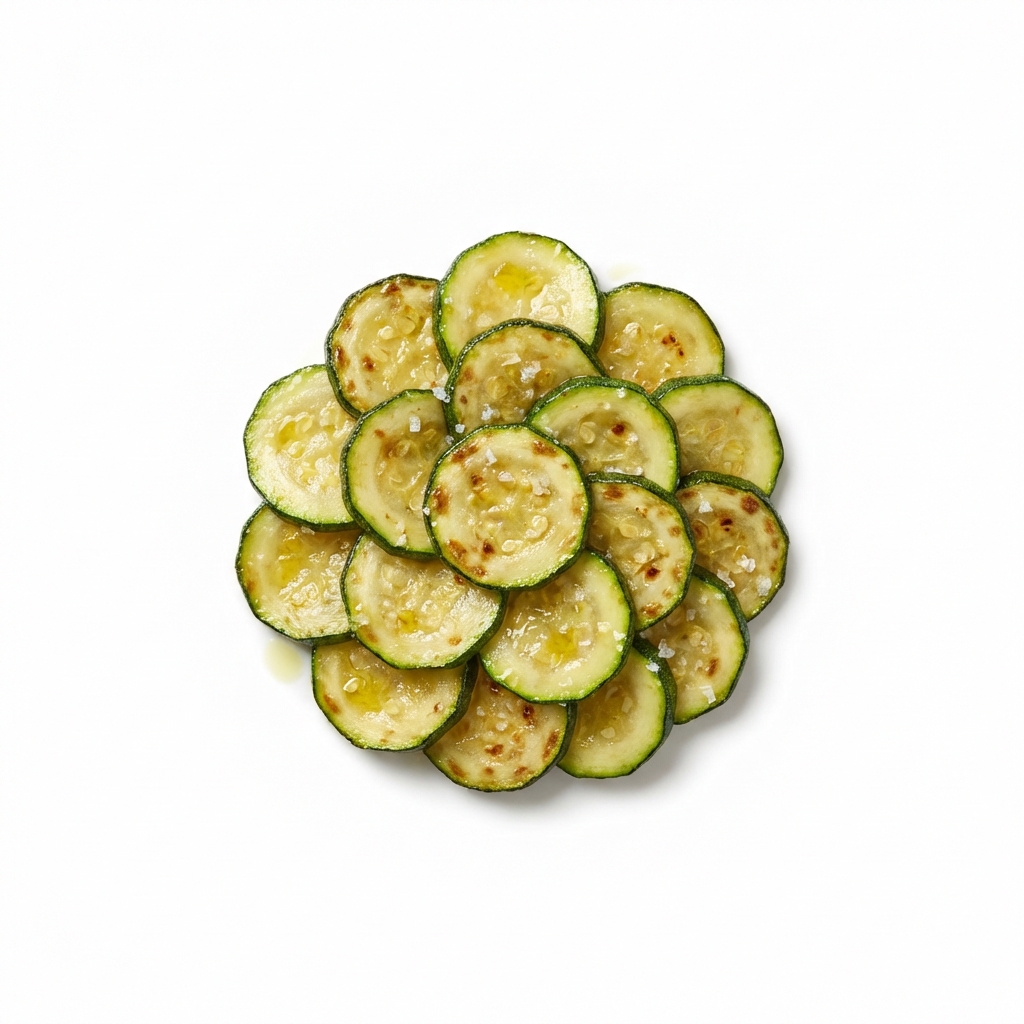Zucchini gedünstet (mit Fett und Salz)