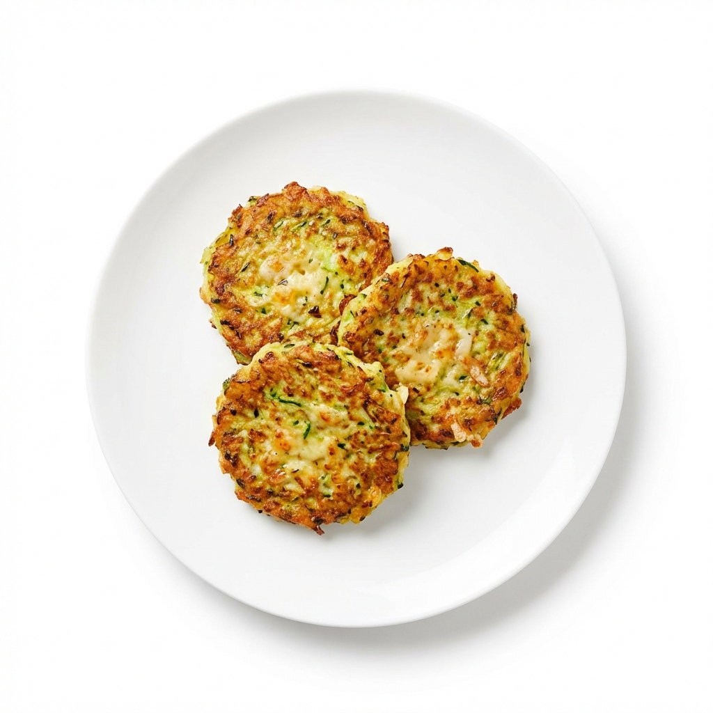 Zucchinibratlinge mit Käse gebraten