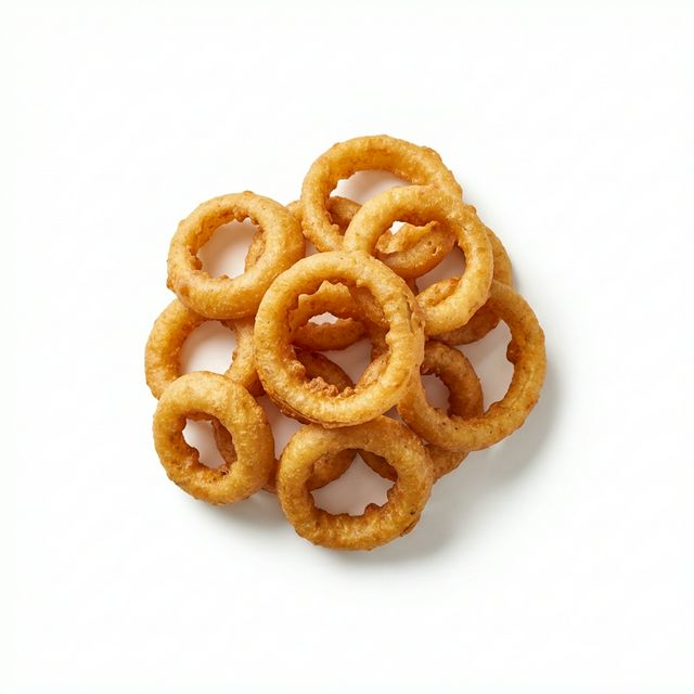 Zwiebelringe im Backteig (mit Bier) frittiert