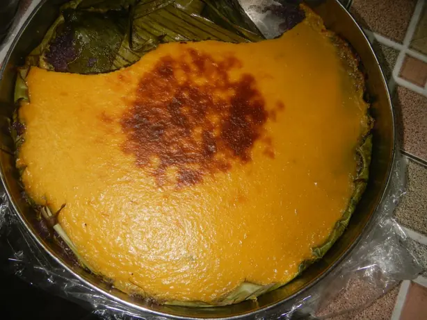 Foto von Philippinischer Cassava-Kuchen – fertig angerichtet