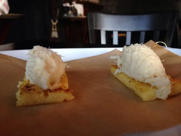 " 13 - ITALY - Cicchetti Venetian cuisine appetizers restaurant ( not are tapas are ciccheti of Venice) in this pics Baccalà mantecato (Cod) – Foto: Ben &amp; Lisa Waters [1] (CC BY 2.0)