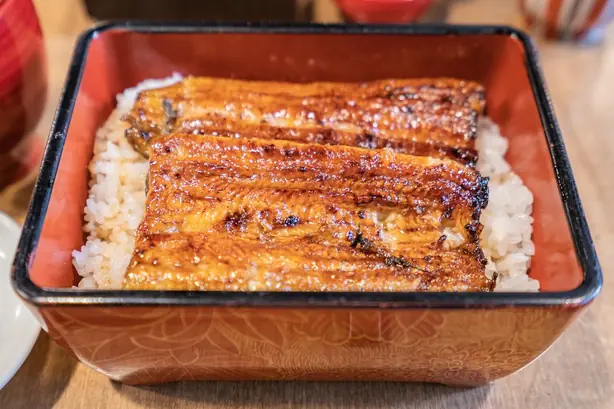 Foto von Japanisches Unagi Donburi Klassisch – fertig angerichtet