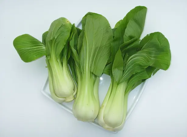 Foto von Gebratener Bok Choy mit Knoblauch – fertig angerichtet