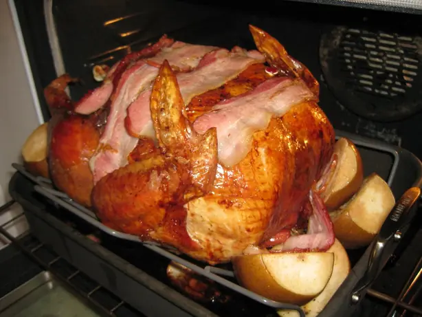 Foto von Bacon-Wrapped Shrimps mit Ahornsirup – fertig angerichtet