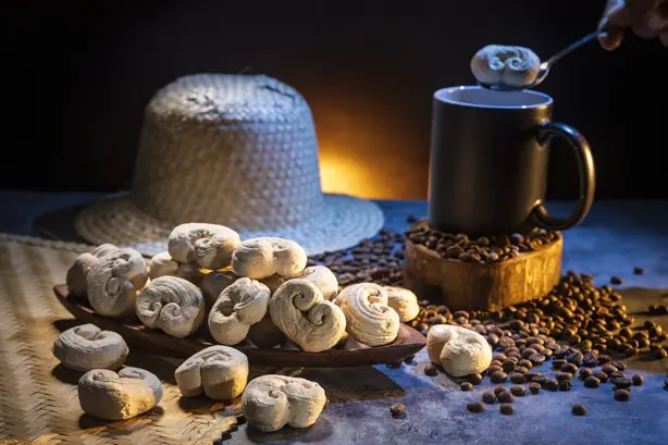 Foto von Filipinische gezogene Zuckerbonbons Balikucha – fertig angerichtet