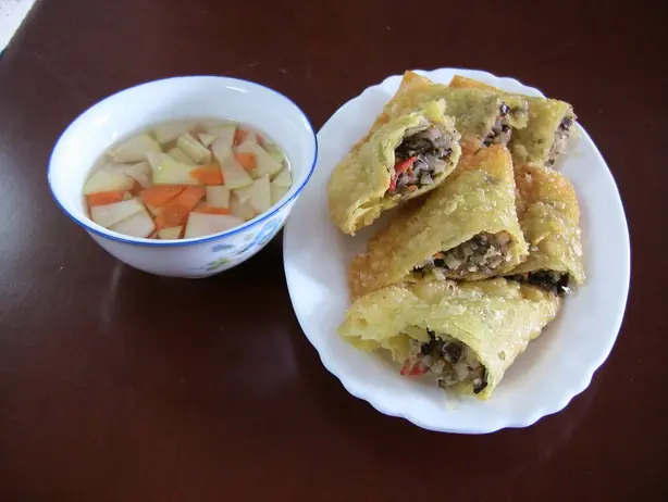 Foto von Vietnamesische Kissen-Dumplings – fertig angerichtet