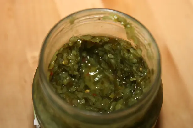 Foto von Schwedische Bostongurka mit Paprika – fertig angerichtet