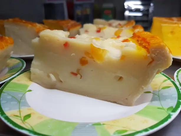 Foto von Philippinischer Buko Pie – fertig angerichtet