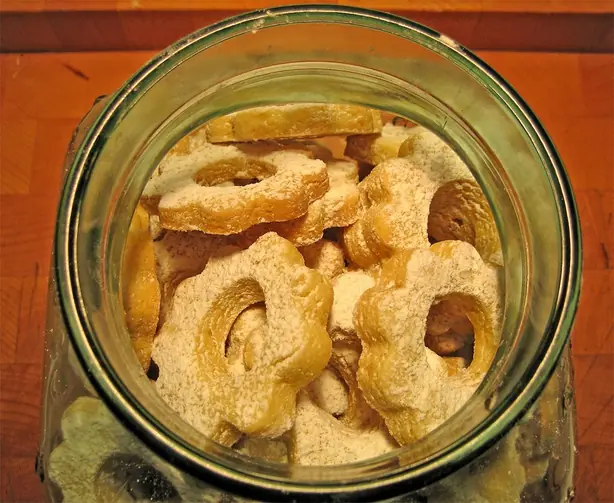 Foto von Italienische Canestrelli Kekse – fertig angerichtet