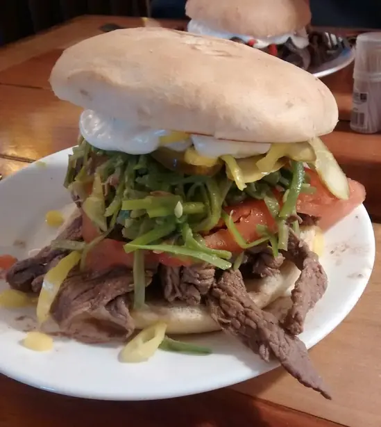 Foto von Chilenisches Chacarero Sandwich – fertig angerichtet