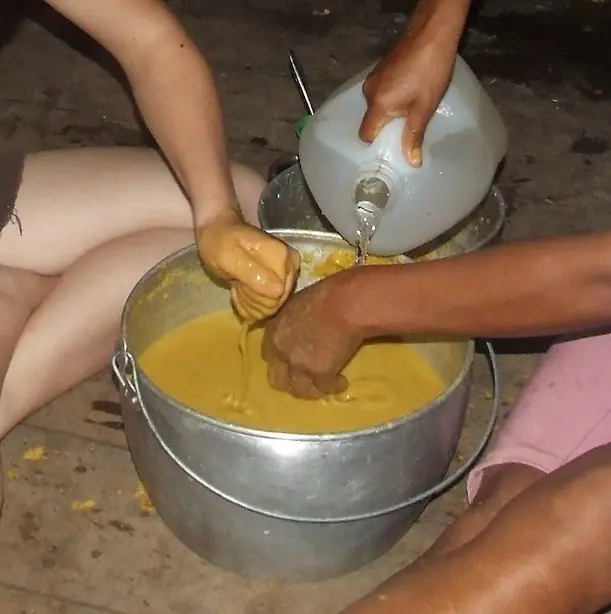 Foto von Peruanisches Maisbier Chicha de Jora (2) – fertig angerichtet