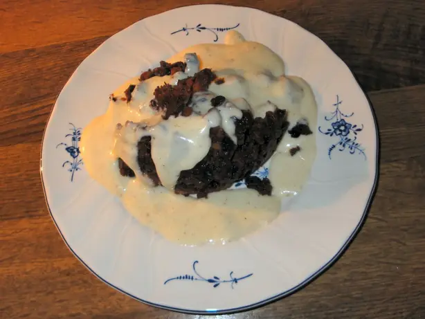 Foto von Crème Anglaise – fertig angerichtet