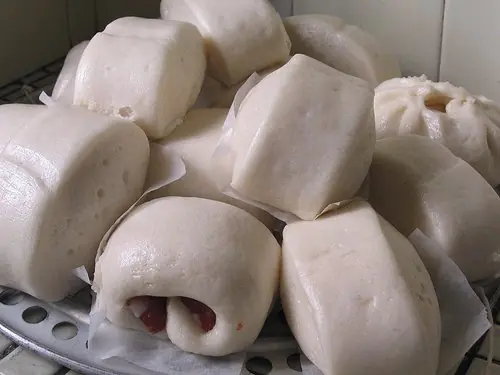 Foto von Chinesische Dampfbrötchen Mantou – fertig angerichtet