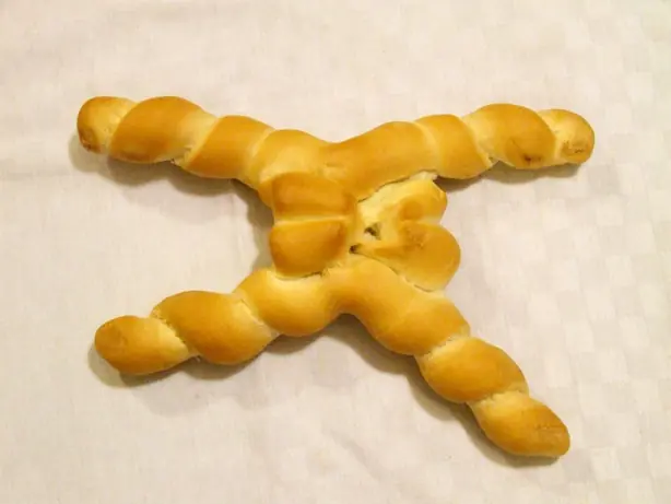 Foto von Ferrareser Brot Coppia ferrarese – fertig angerichtet