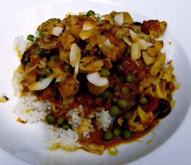 Foto von Südstaaten Country Captain Curry – fertig angerichtet