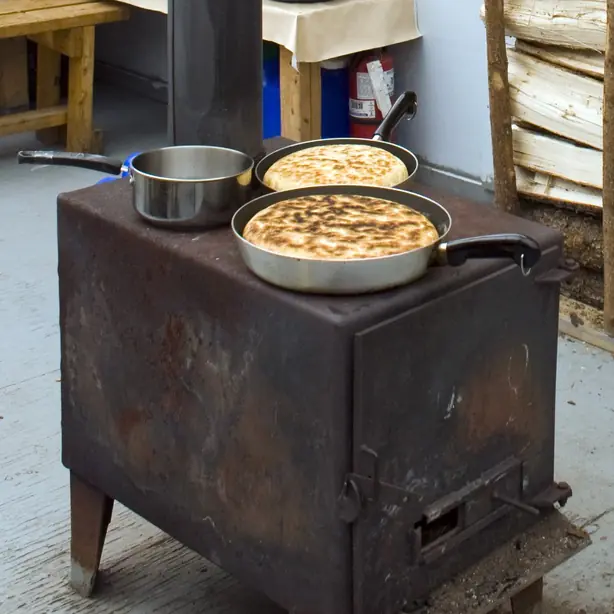Foto von Indigenes Bannock-Brot aus Nordamerika – fertig angerichtet