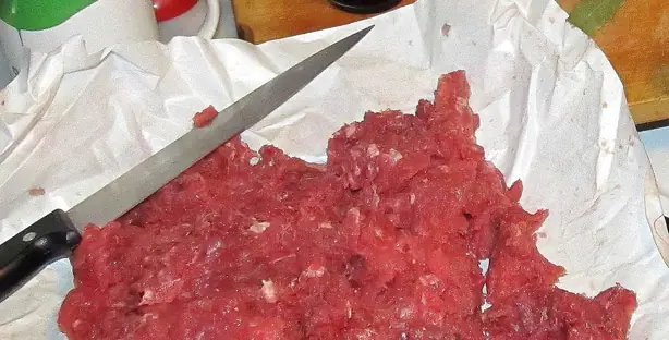 Foto von Chinesischer Eselburger Lurou Huoshao – fertig angerichtet