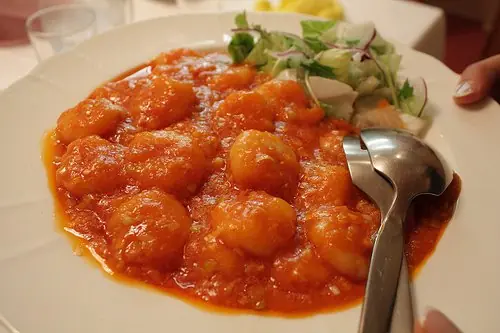 Foto von Japanische Chili-Garnelen Ebi Chili – fertig angerichtet