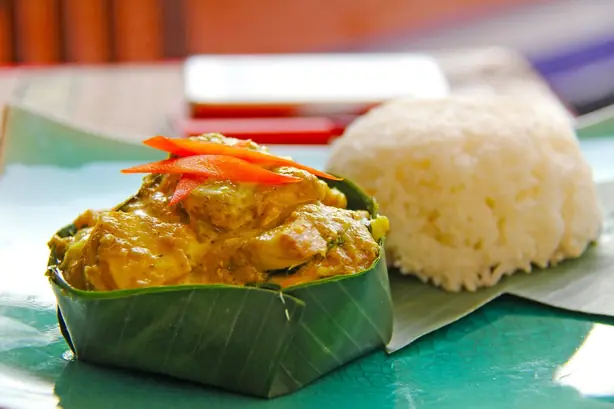 Foto von Kambodschanisches Fisch-Amok Trei – fertig angerichtet