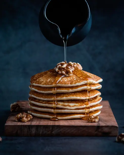 Foto von Chinesische Pfannkuchen mit Lauch – fertig angerichtet