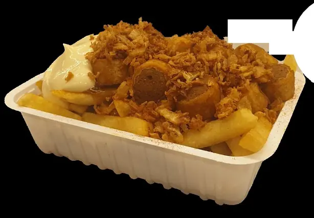 Foto von Britische Scraps (Batter Bits) – fertig angerichtet