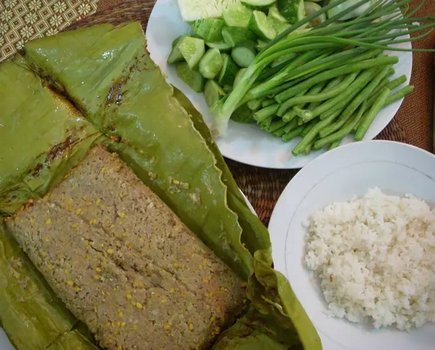 Foto von Kambodschanischer Prahok Ktis Dip – fertig angerichtet