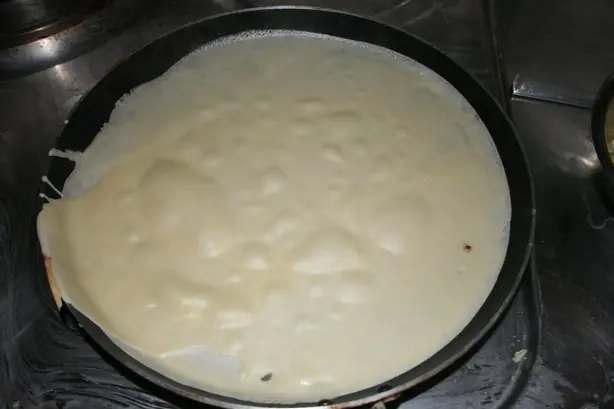 Foto von Klassische Crêpes – fertig angerichtet