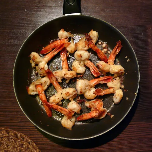 Foto von Schmetterlingsgarnelen – fertig angerichtet