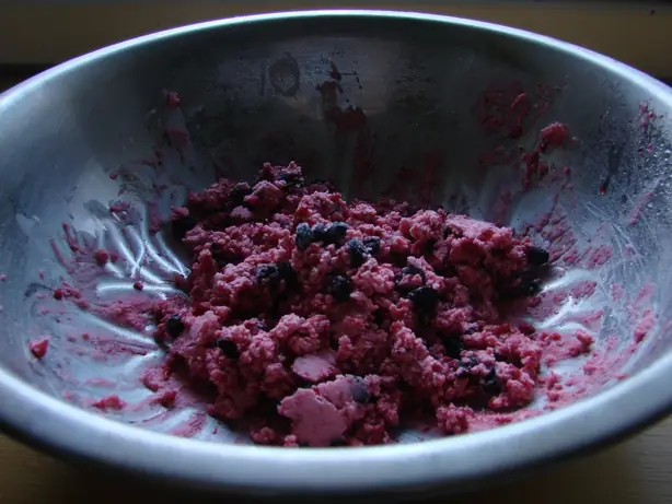 Foto von Alaskanisches Akutaq Eskimo-Eis – fertig angerichtet