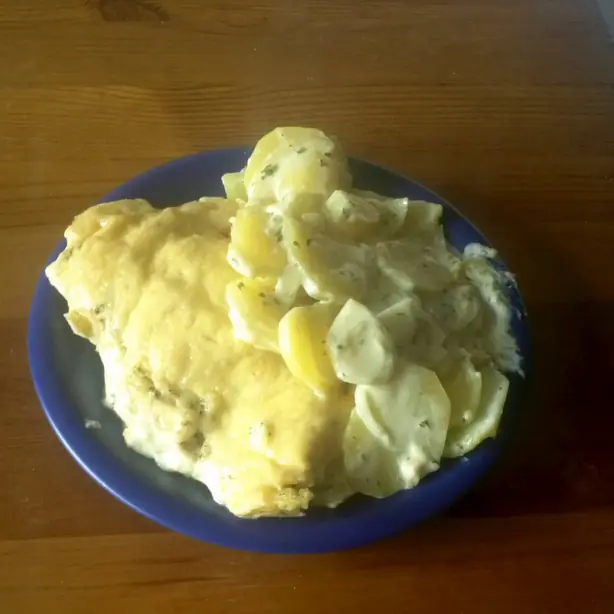 Foto von Kartoffelgratin – fertig angerichtet
