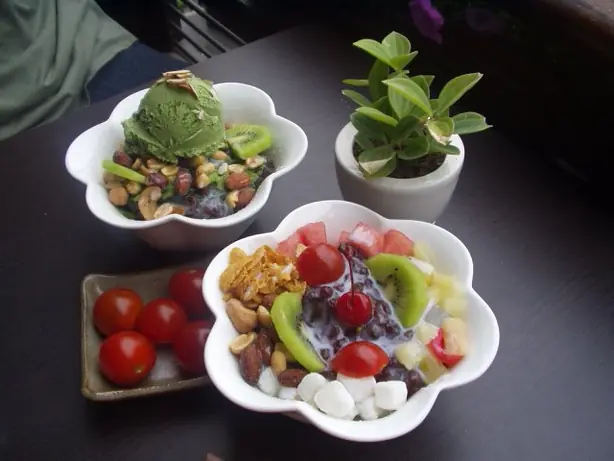 Foto von Koreanisches Patbingsu klassisch – fertig angerichtet