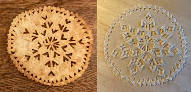 Foto von Isländisches Laufabrauð Weihnachtsbrot – fertig angerichtet