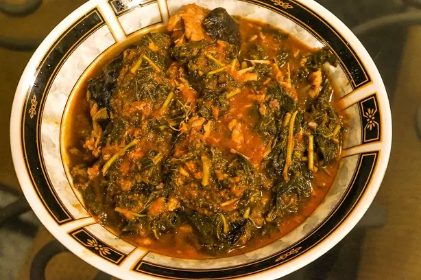 Foto von South Carolina Catfish Stew – fertig angerichtet